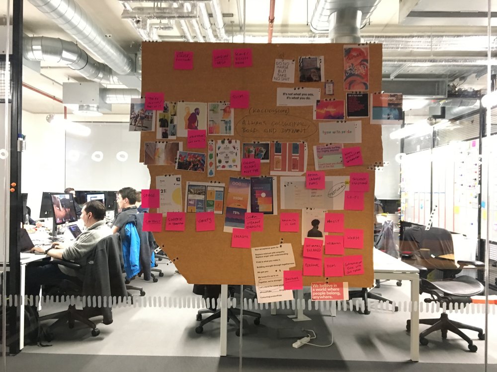 Brand workshop mood board