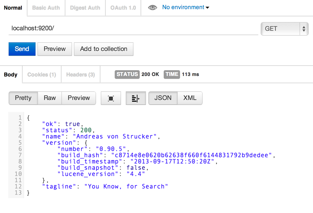 Elastic Search Instance
