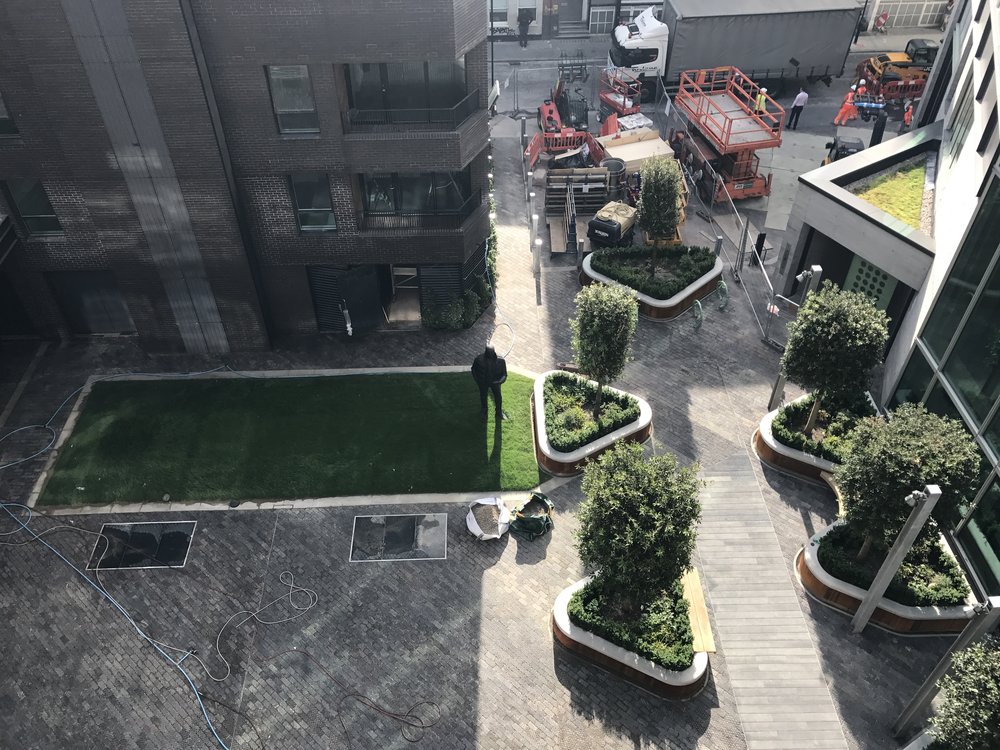 Construction continues at Old Street Yard